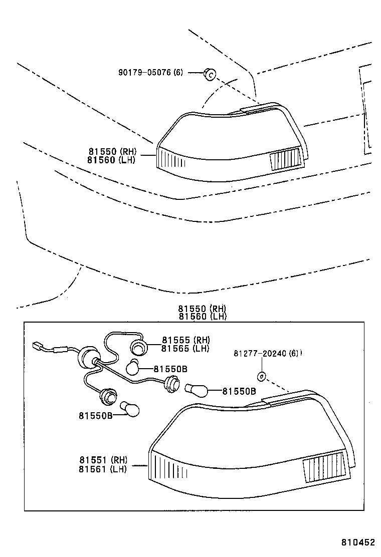 81550-1E080 LAMP ASSY, REAR COMBINATION, RH product image