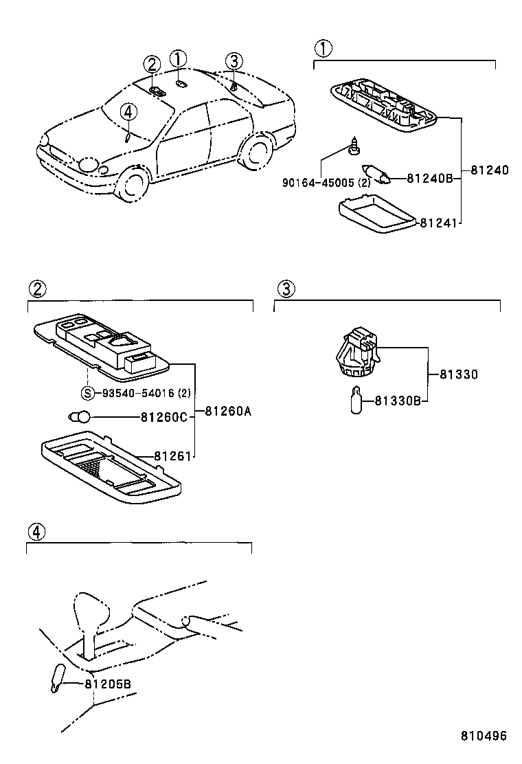 81260-13010-B2 LAMP ASSY, MAP product image