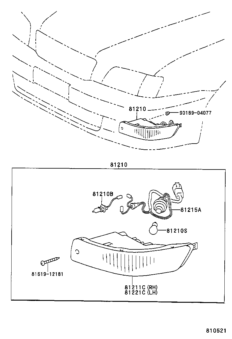81220-32090 LAMP ASSY, FOG product image