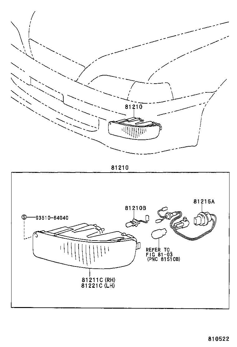 81220-32090 LAMP ASSY, FOG product image