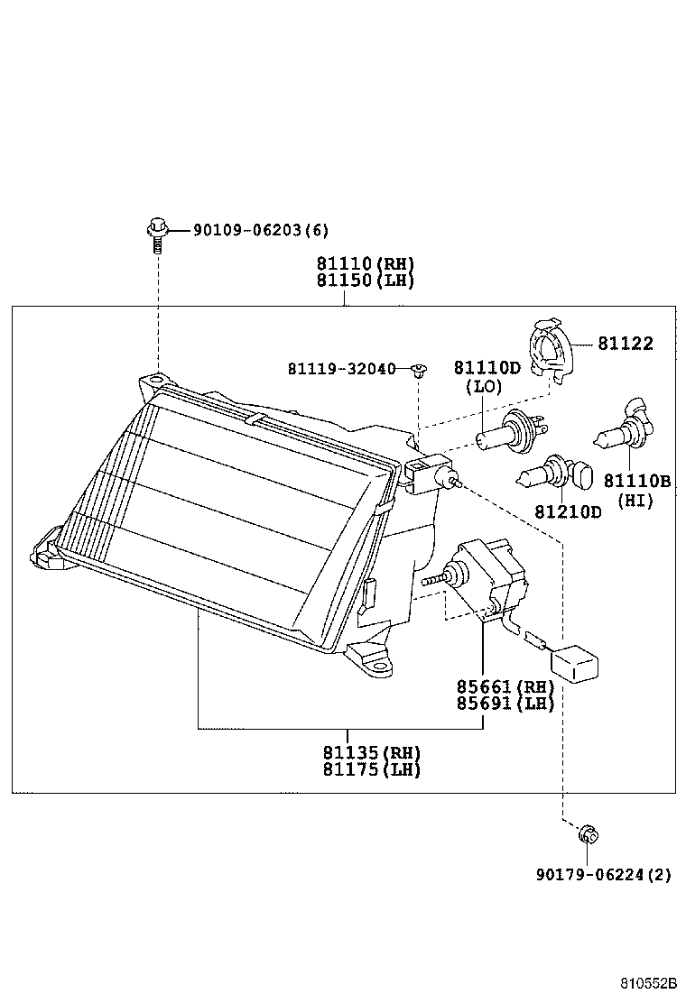 90981-20002 BULB(FOR HEADLAMP, NO.2) product image
