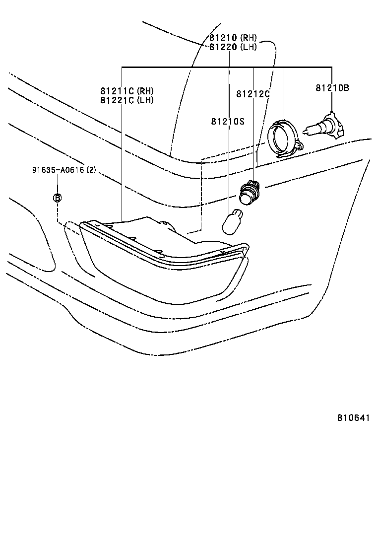 81220-30180 LAMP ASSY, FOG, LH product image