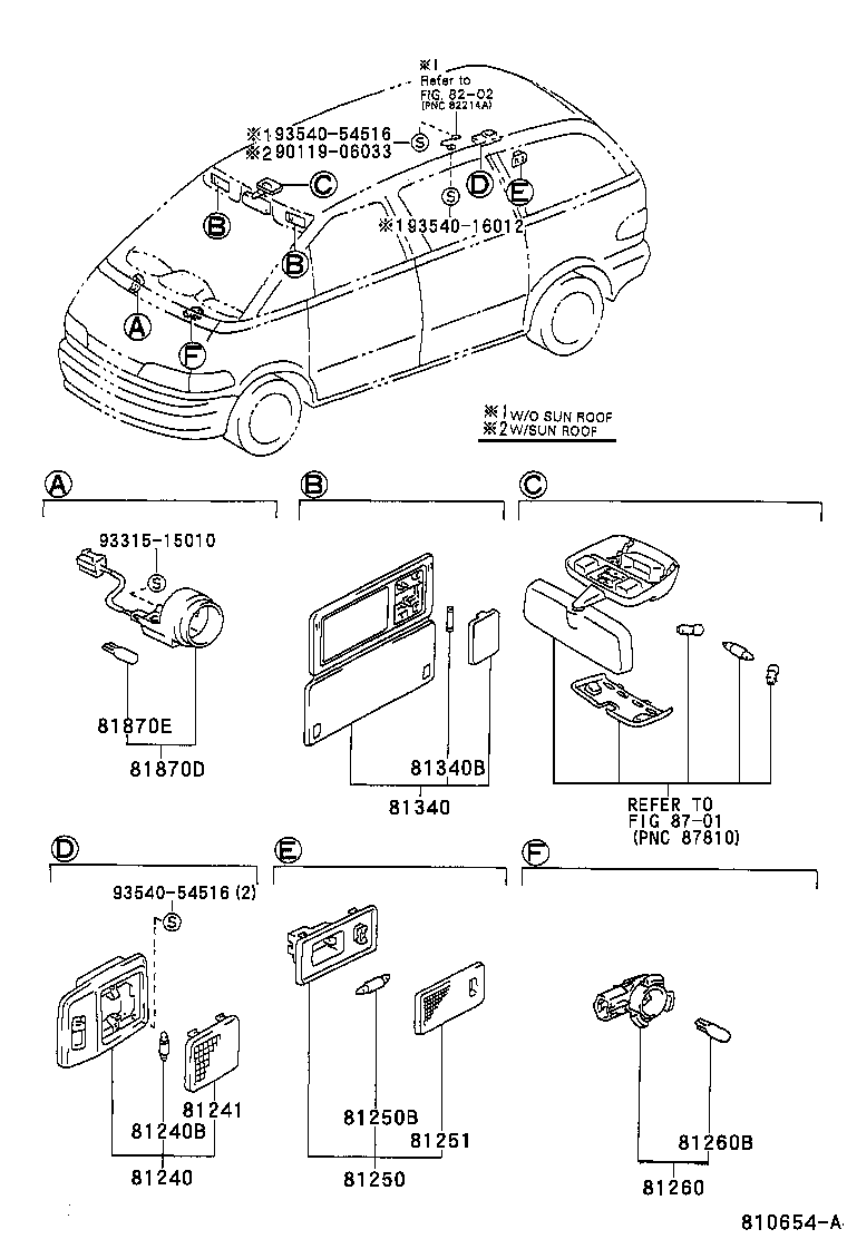 81870-28020 LAMP ASSY, KEY CYLINDER product image