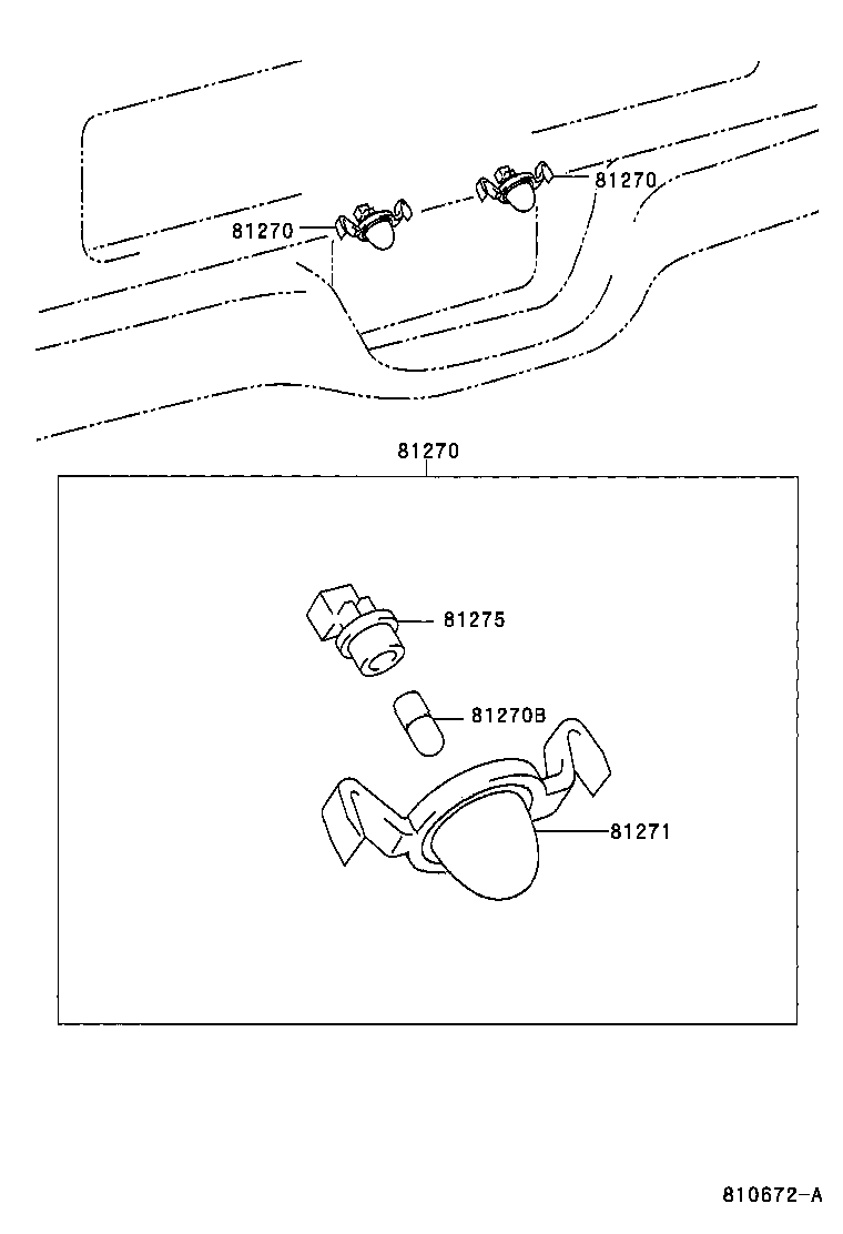 81273-89128 BODY, LICENSE PLATE LAMP product image
