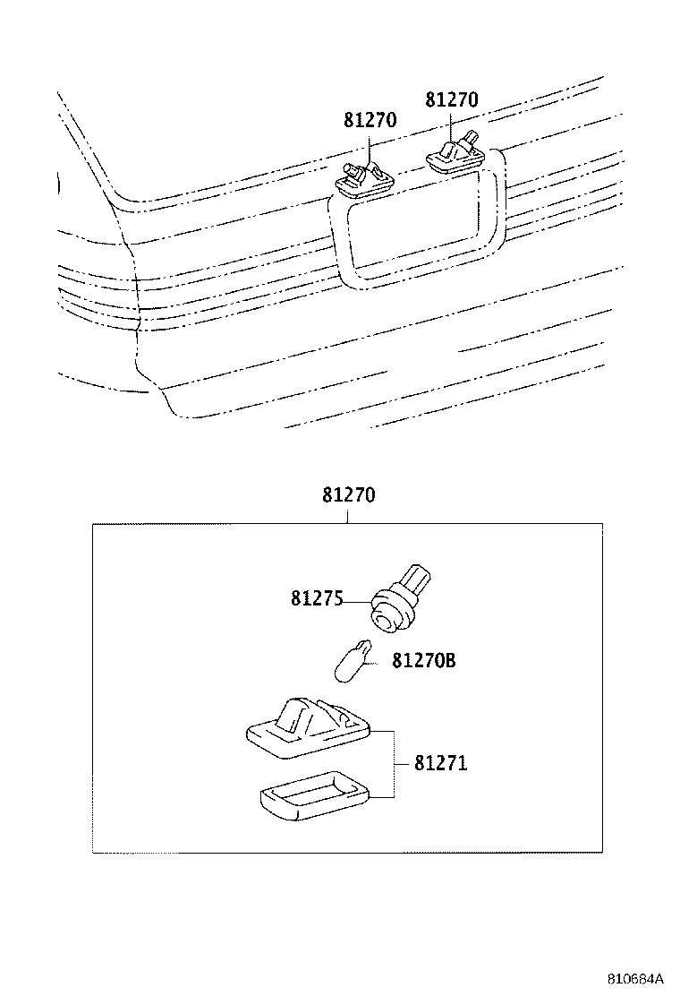 81690-33010 LAMP ASSY, LICENSE PLATE product image