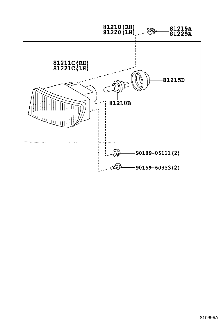 52125-20100 BRACKET, FOG LAMP, RH product image