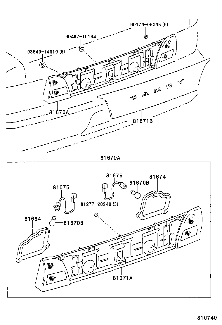 81677-06010 LENS & BODY, BACK-UP LAMP product image