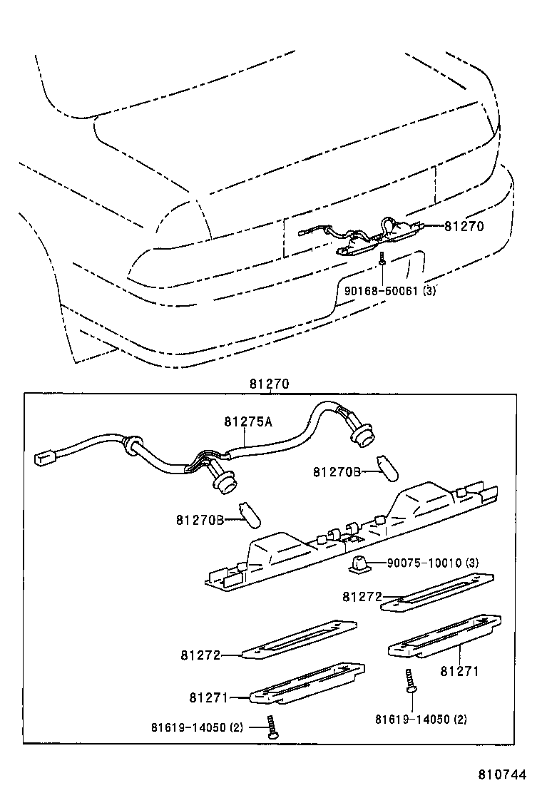 81275-06010 CORD, LICENSE PLATE LAMP product image