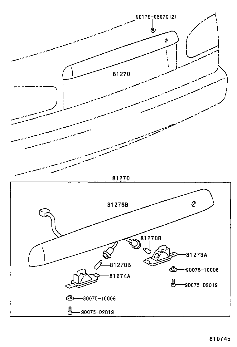 81275-06010 CORD, LICENSE PLATE LAMP product image