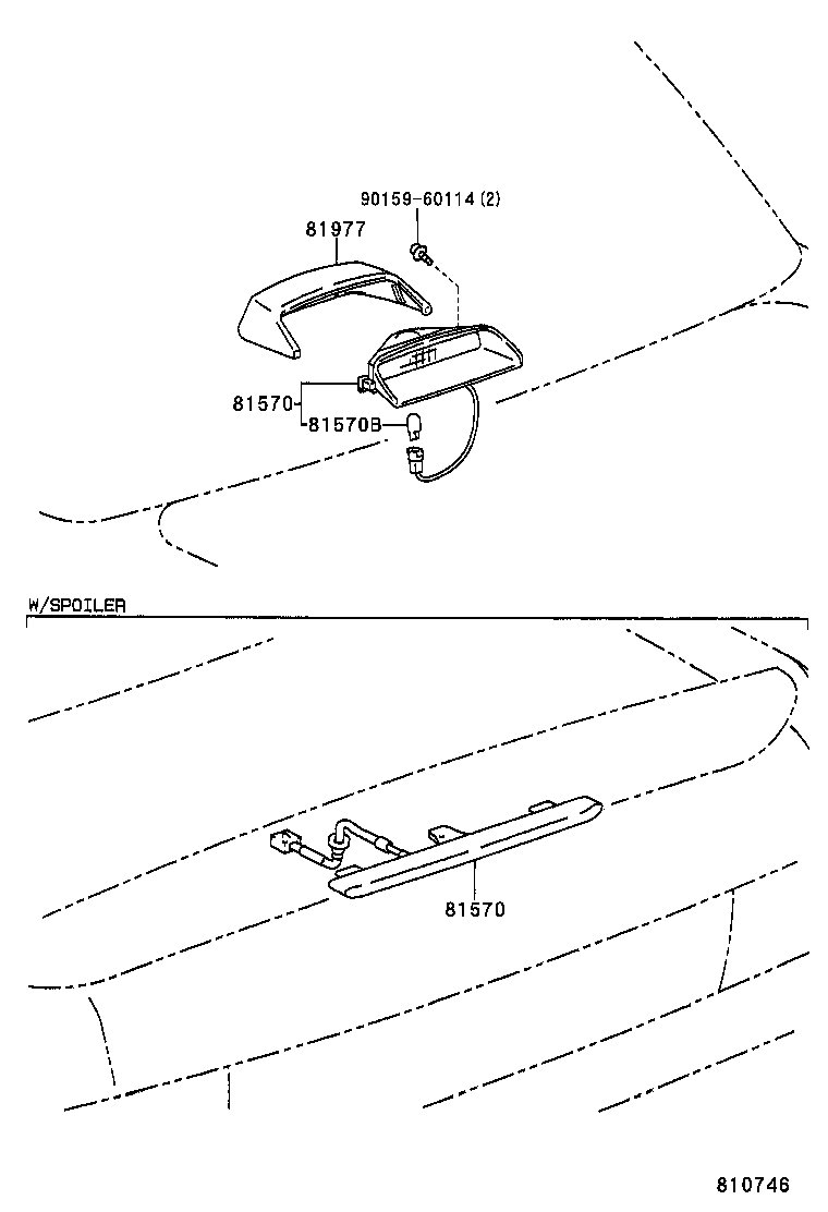 81977-33020 COVER, CENTER STOP LAMP product image