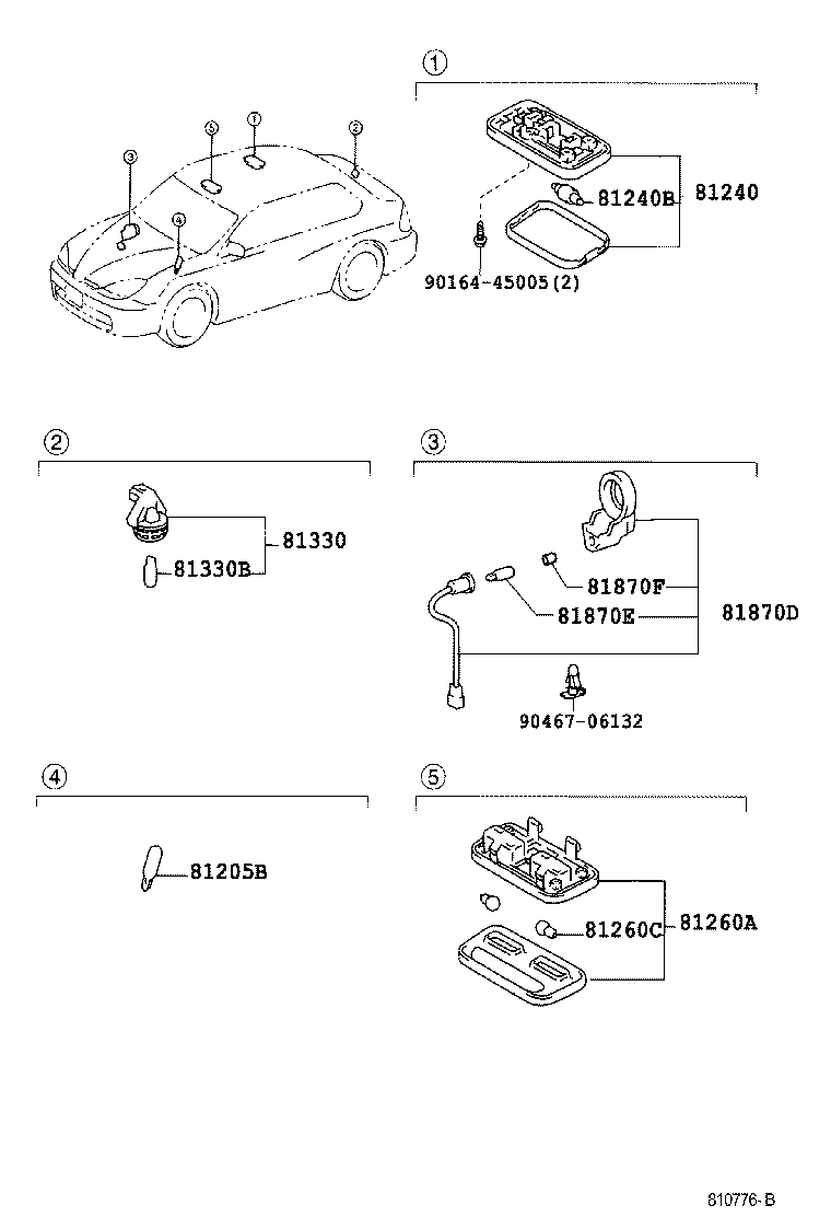 81240-46010-B1 LAMP ASSY, ROOM, NO.1 product image