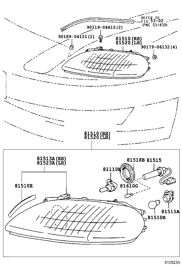 Toyota 90075-99103 PLUG ASSY, FRONT TURN SIGNAL LAMP