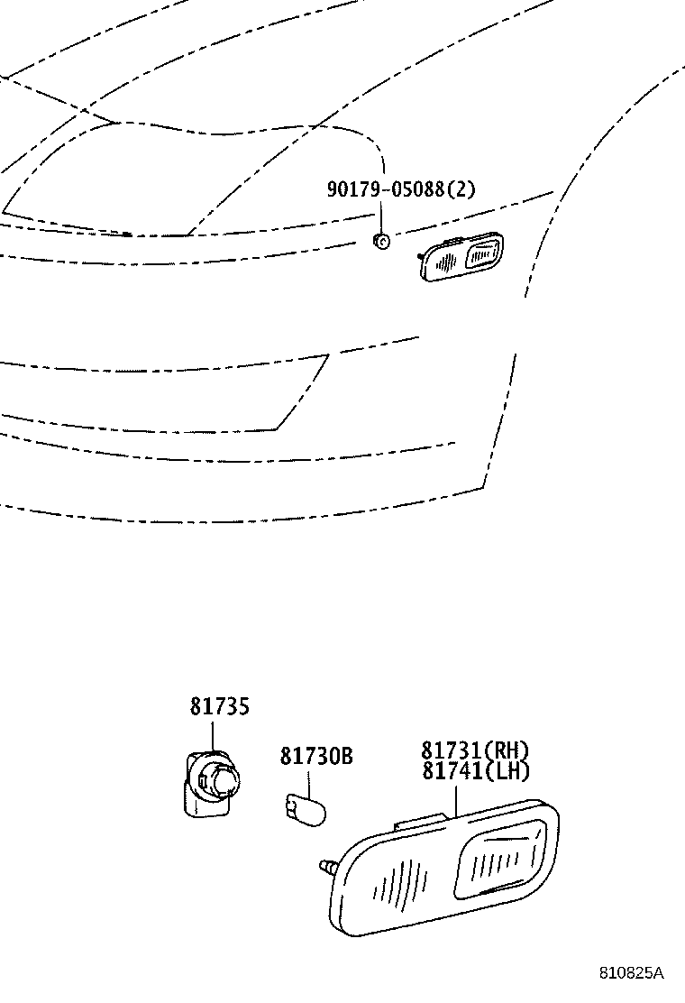 81731-24010 LENS, SIDE TURN SIGNAL LAMP, RH product image