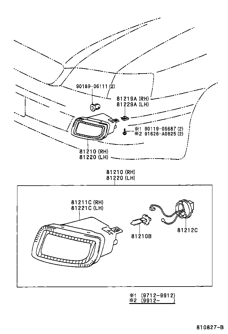 81220-20380 LAMP ASSY, FOG, LH product image