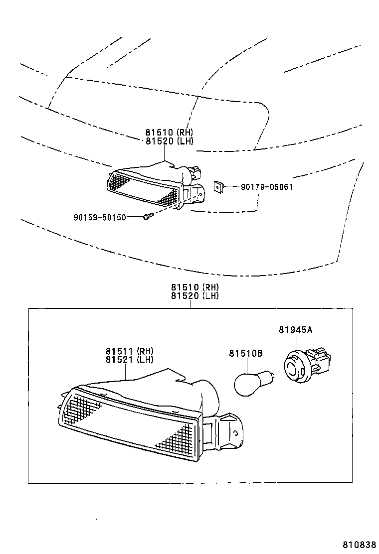 81510-AC030 LAMP ASSY, FRONT TURN SIGNAL, RH product image