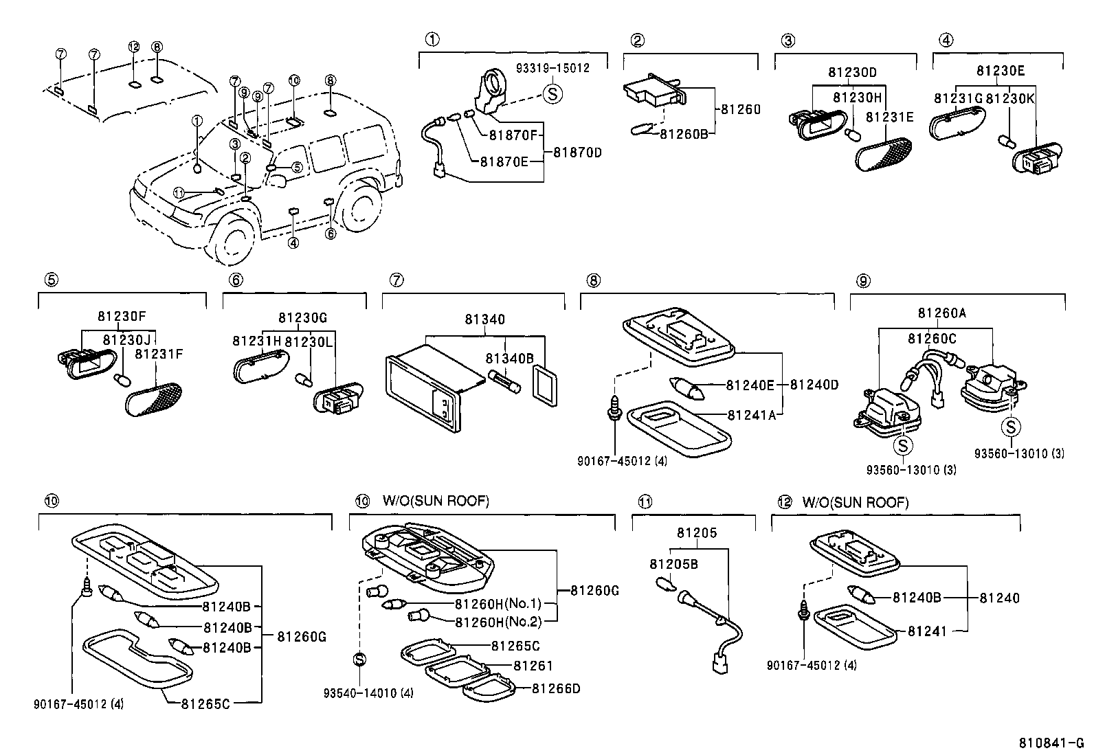 81850-60550 LAMP SUB-ASSY, ASH RECEPTACLE product image