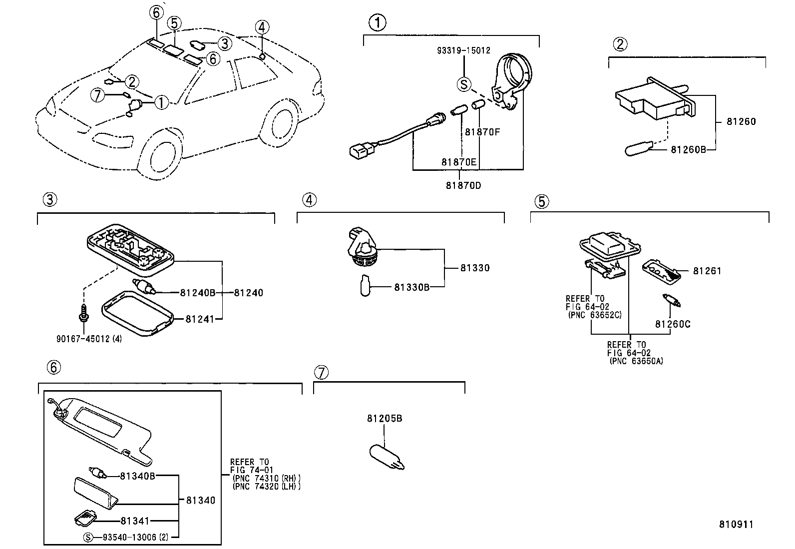 81350-AC030-B3 LAMP ASSY, VANITY product image