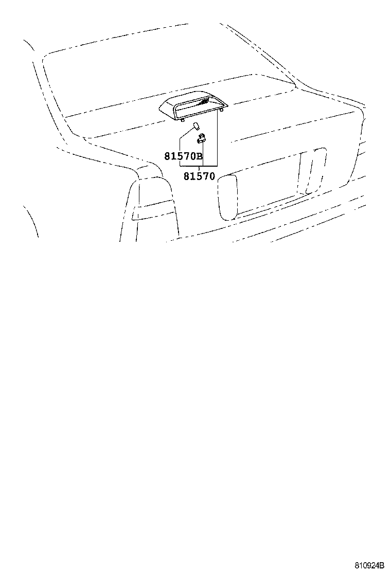 81570-51010-C0 LAMP ASSY, CENTER STOP product image