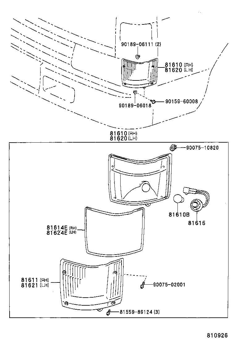 81611-37010 LENS, PARKING & CLEARANCE LAMP, RH product image