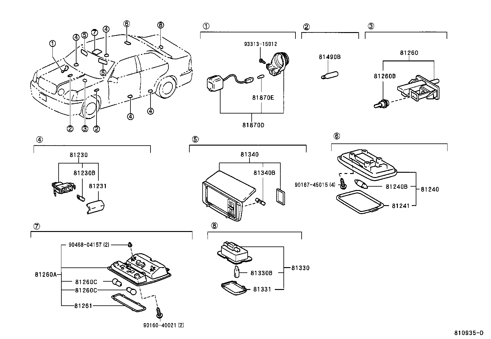 81260-51010-B0 LAMP ASSY, MAP product image
