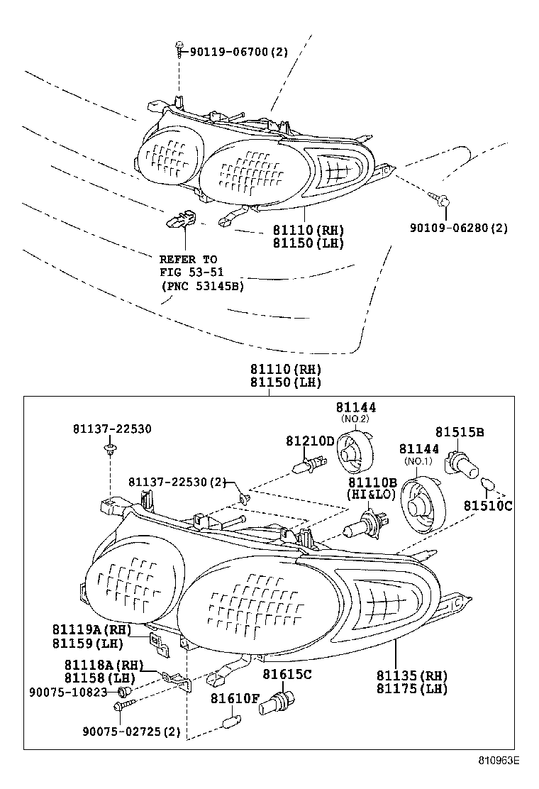 81110-28080 HEADLAMP ASSY, RH product image