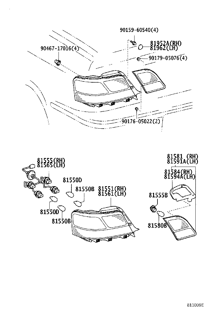 81561-2A080 LENS, REAR COMBINATION LAMP, LH product image