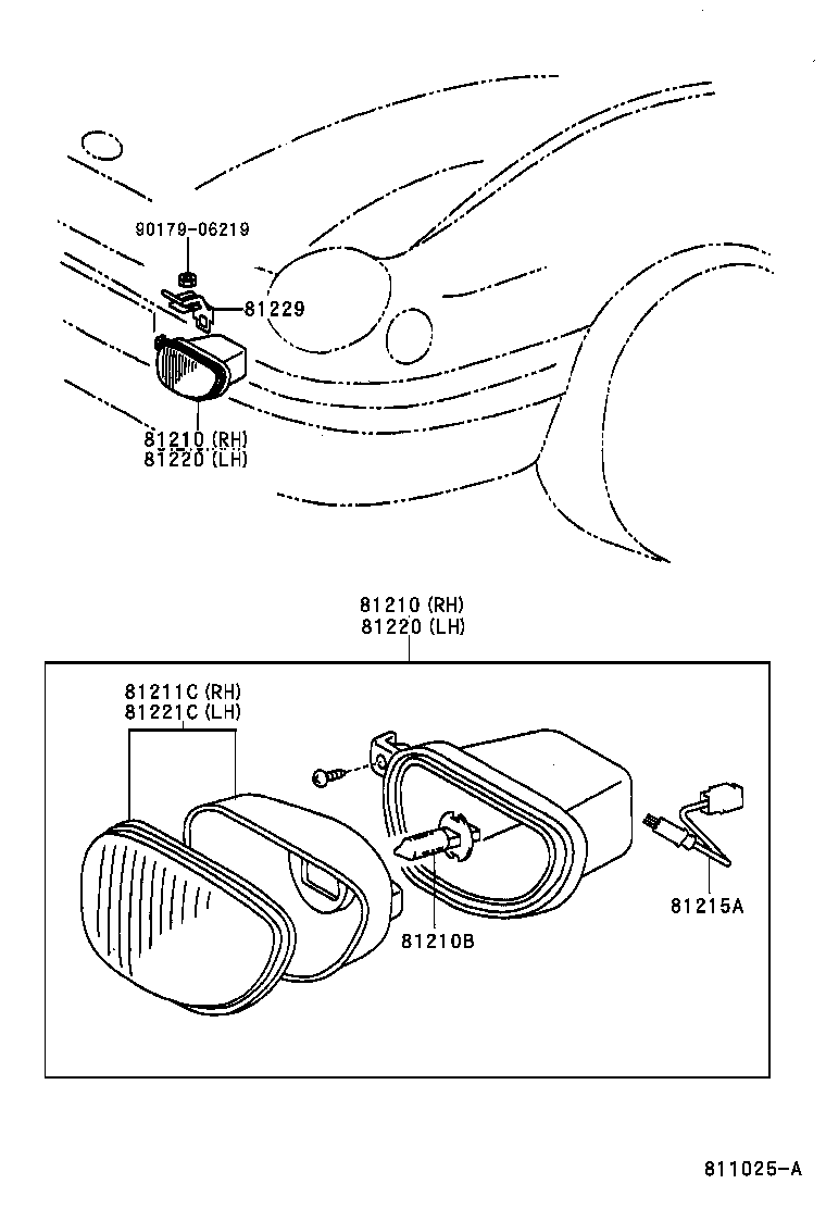90080-81074 BULB, FOG LAMP product image