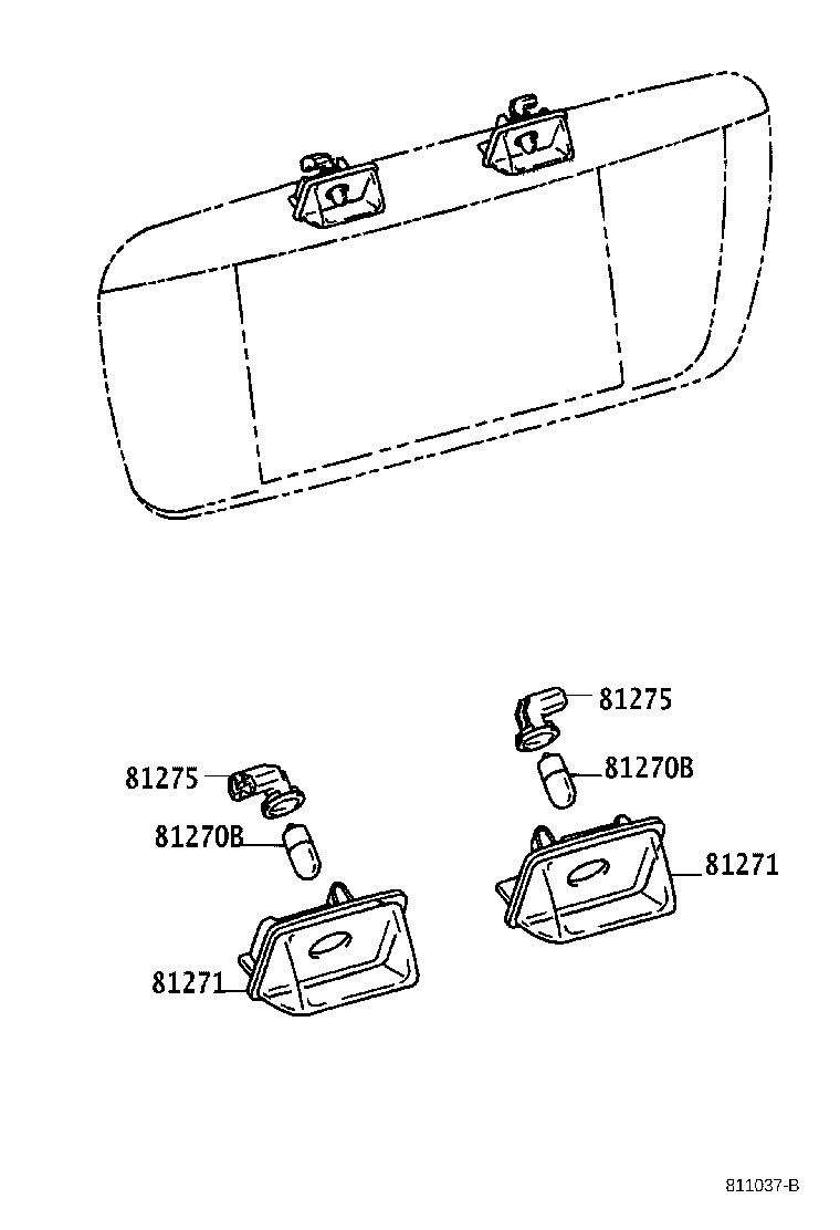81275-10200 CORD, LICENSE PLATE LAMP product image