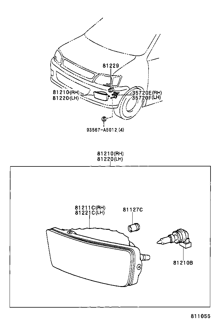 81210-28080 LAMP ASSY, FOG product image
