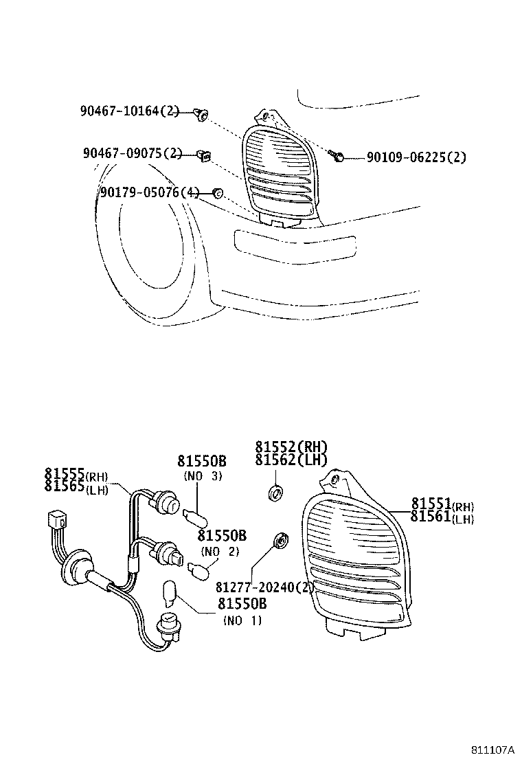 81561-13430 LENS, REAR COMBINATION LAMP, LH product image