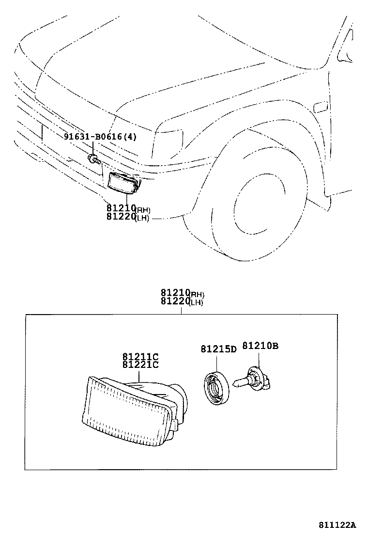 81210-60130 LAMP ASSY, FOG product image