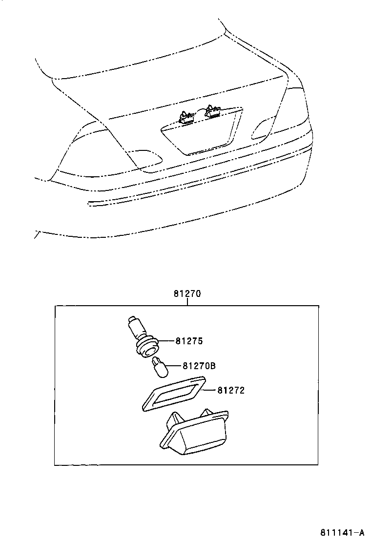 81272-AC020 GASKET, LICENSE PLATE LAMP LENS product image