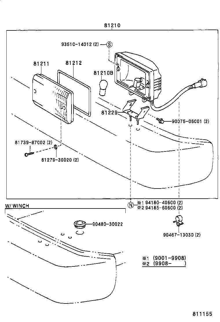 81210-60071 LAMP ASSY, FOG product image