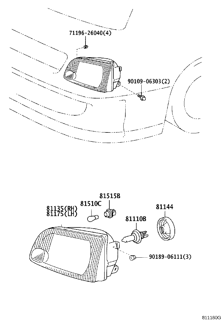 81150-95J36 HEADLAMP ASSY, LH product image
