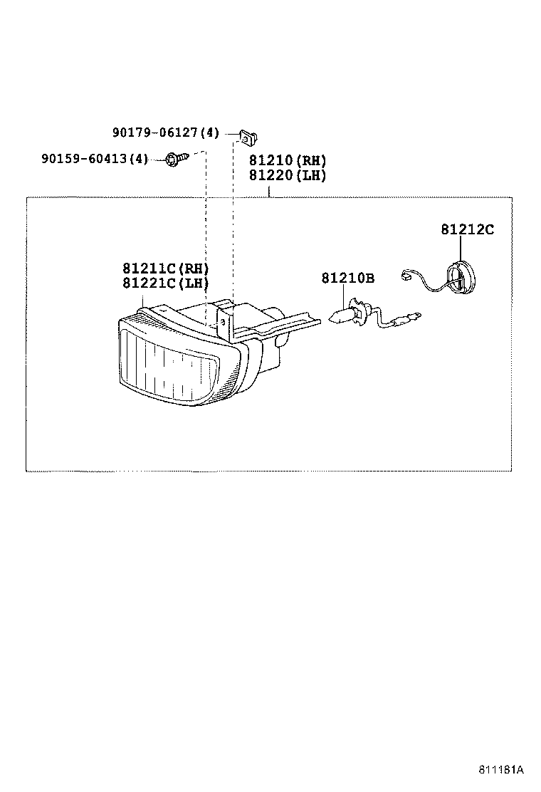 90075-66002 COVER, FOG LAMP product image