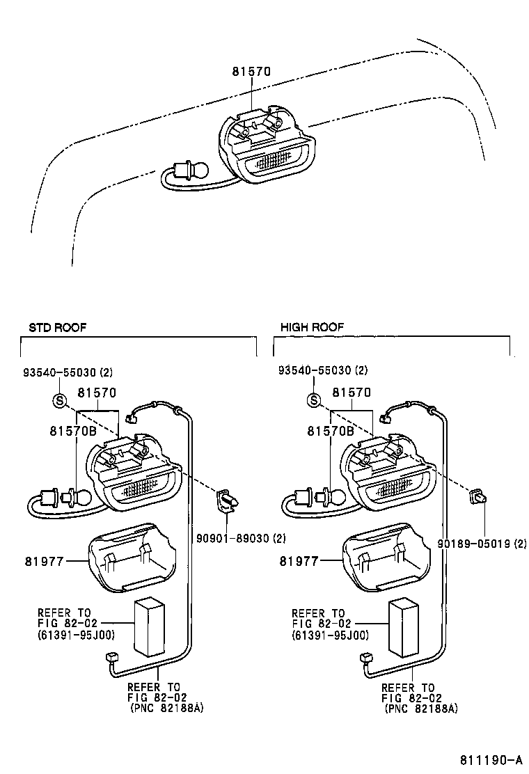 81977-26040 COVER, CENTER STOP LAMP product image