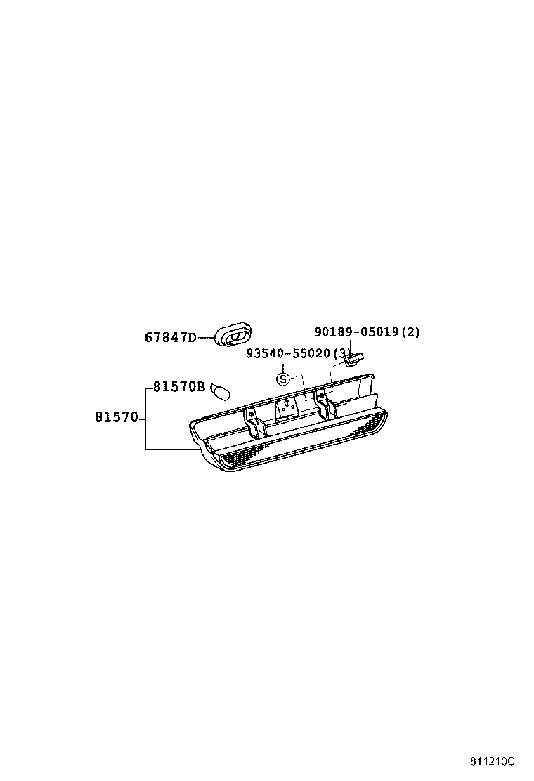 81978-26020 BRACKET, STOP CENTER product image