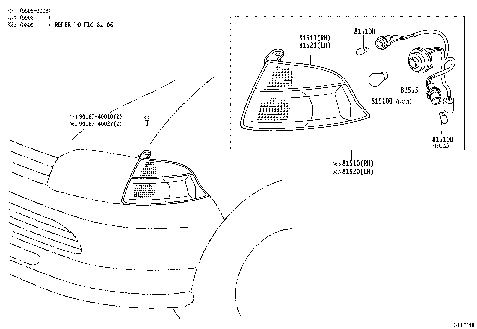81510-26100 LAMP ASSY, FRONT TURN SIGNAL, RH product image