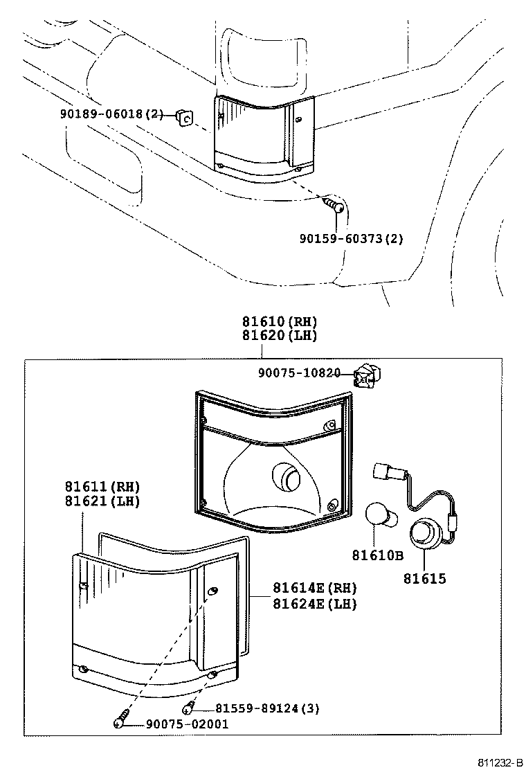 81610-37170 LAMP ASSY, PARKING & CLEARANCE, RH product image