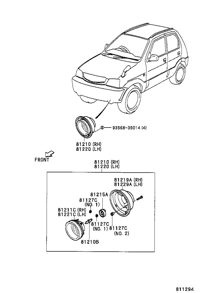 90049-51138 BULB, FOG LAMP product image