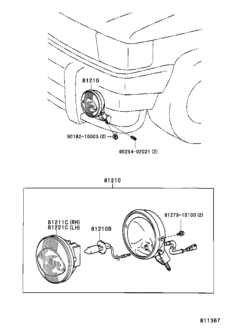 81210-38010 LAMP ASSY, FOG product image