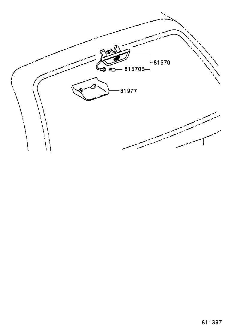 81570-21040 LAMP ASSY, CENTER STOP product image