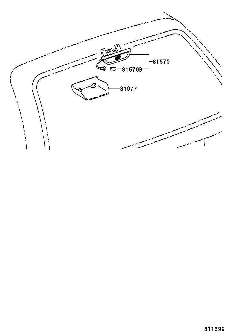 81570-21020 LAMP ASSY, CENTER STOP product image