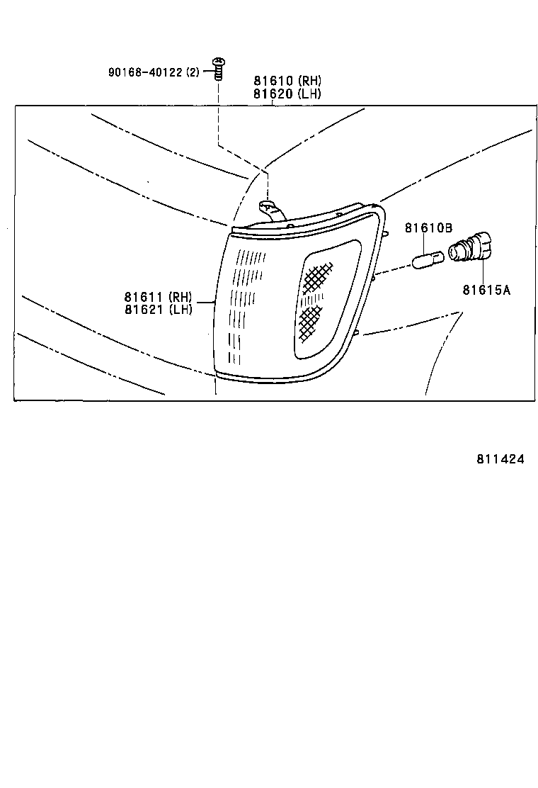 81611-35340 LENS, PARKING & CLEARANCE LAMP, RH product image