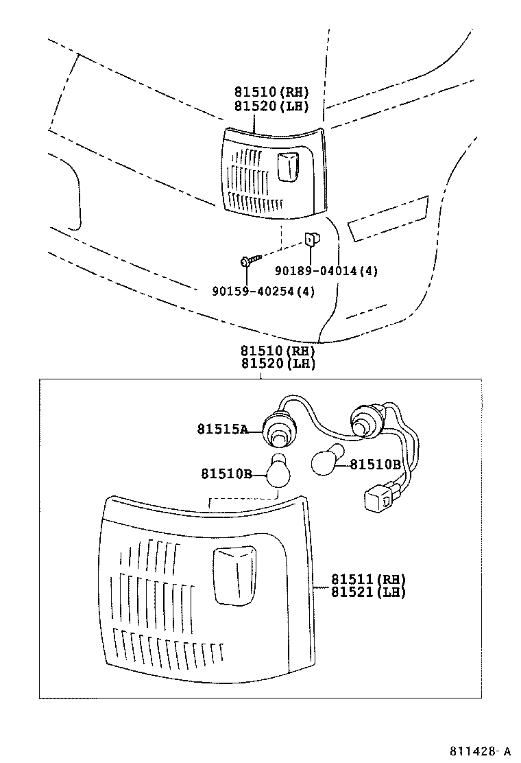 81510-36291 LAMP ASSY, FRONT TURN SIGNAL, RH product image