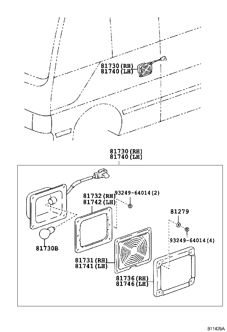 81279-30020 WASHER, SIDE TURN SIGNAL LAMP product image