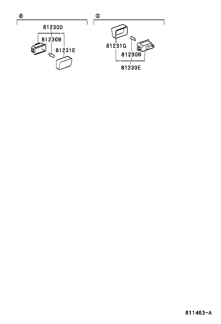 Toyota 81240-12060-B6 LAMP ASSY, ROOM, NO.1