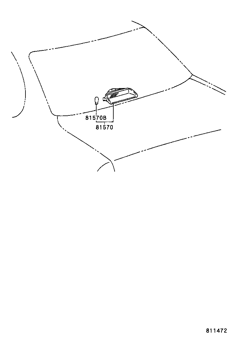 81576-8Y001 SOCKET & WIRE, CENTER STOP LAMP product image