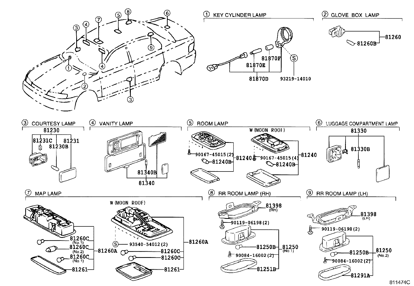 81397-YF010 BRACKET, REAR LOOM LAMP product image