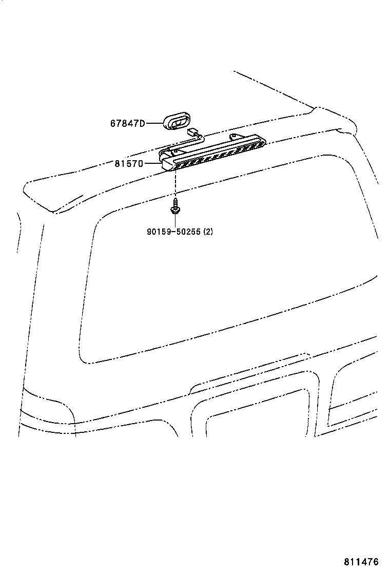 81978-26020 BRACKET, STOP CENTER product image